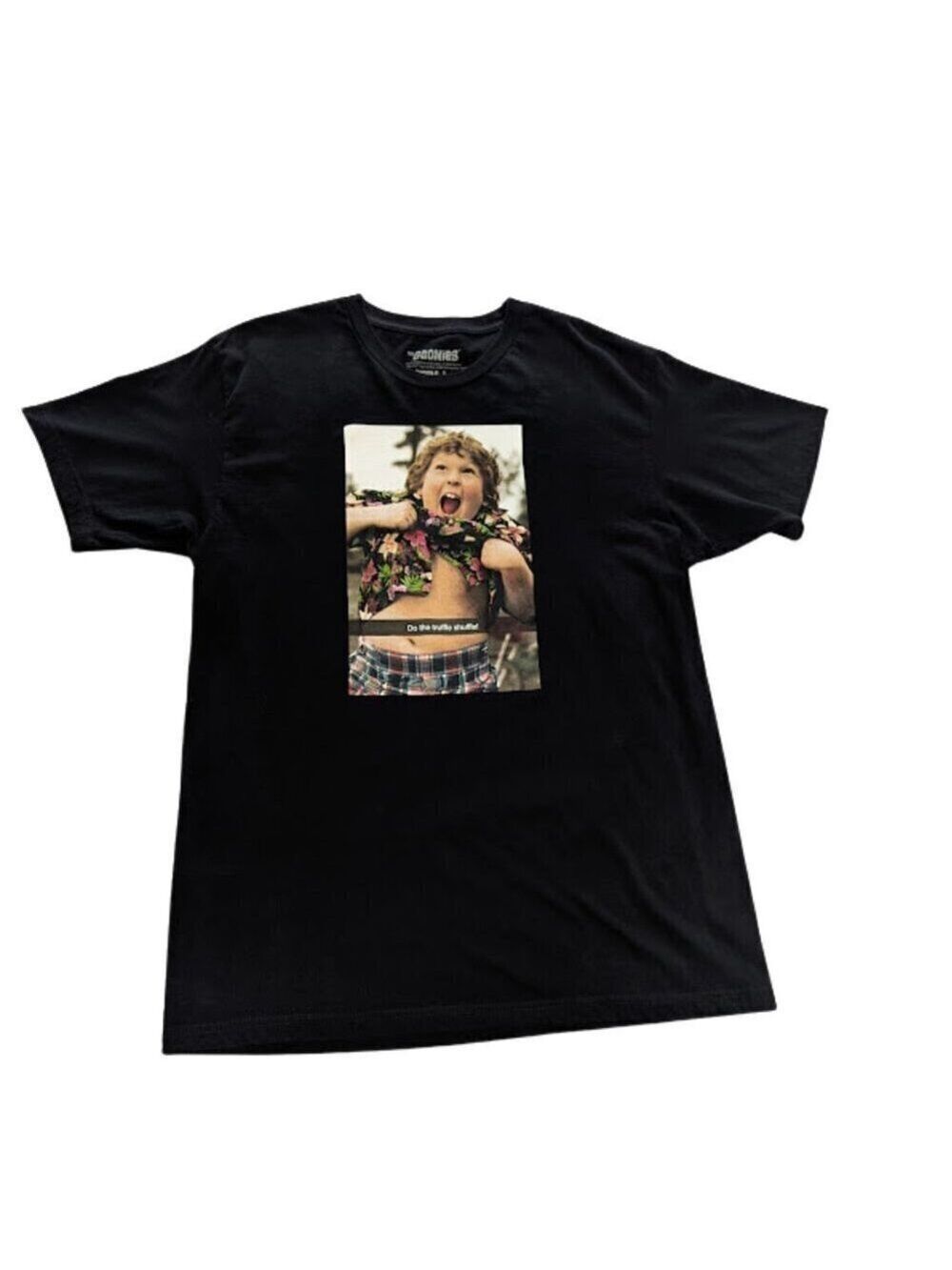 The Goonies Movie Graphic Tee “Truffle Shuffle” Black Men's *Sz L